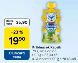 Tesco Pribináček kapsík nabídka