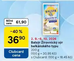 Tesco Balýr Žirovnický sýr balkánského typu nabídka