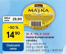 Tesco Hamé Konzervované výrobky nabídka