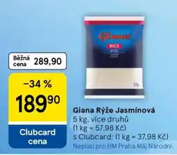 Tesco GIANA RÝŽE JASMÍNOVÁ nabídka
