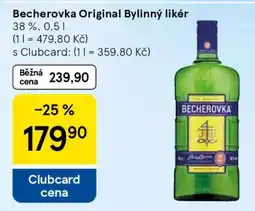 Tesco Becherovka Original bylinný likér nabídka