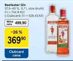 Tesco Beefeater Gin nabídka