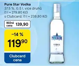 Tesco Pure Star Vodka nabídka