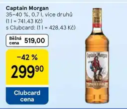 Tesco Captain Morgan nabídka