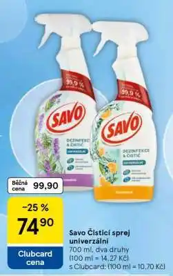 Tesco Savo Čisticí sprej univerzální nabídka