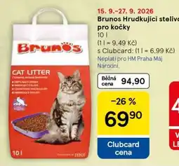 Tesco Brunos Hrudkující stelivo pro kočky nabídka
