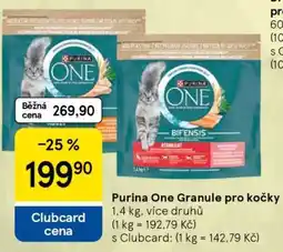 Tesco Purina One Granule pro kočky nabídka
