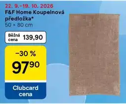 Tesco F&F Home Koupelnová předložka nabídka
