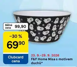 Tesco F&F Home Mísa s motivem duchů nabídka