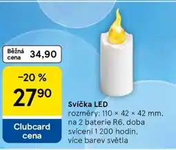 Tesco SVÍČKA LED nabídka