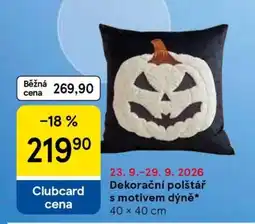 Tesco Dekorační polštář s motivem dýně nabídka