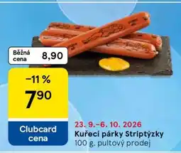 Tesco Kuřecí párky Striptýzky nabídka