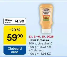 Tesco Heinz Omáčka nabídka