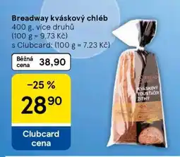 Tesco Breadway Kváskový chléb nabídka