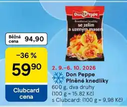 Tesco Don Peppe Plněné knedlíky nabídka