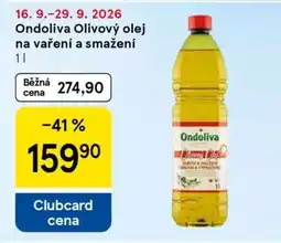 Tesco Ondoliva olivový olej na vaření a smažení 1 l nabídka