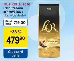 Tesco L'Or Pražená zrnková káva nabídka