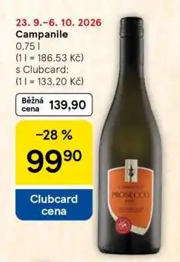 Tesco Campanile Prosecco nabídka