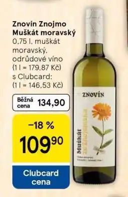 Tesco Znovín Znojmo Muškát moravský nabídka