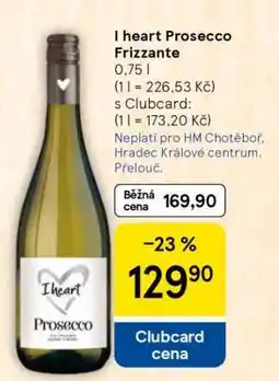 Tesco I HEART PROSECCO FRIZZANTE nabídka