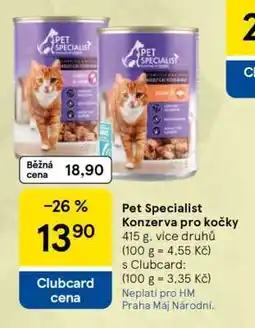 Tesco Pet Specialist Konzerva pro kočky nabídka
