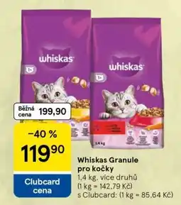 Tesco Whiskas Granule pro kočky nabídka