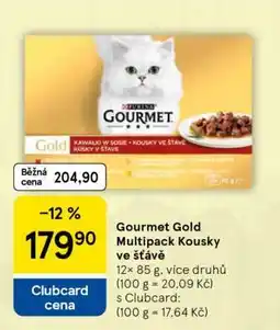 Tesco Gourmet Gold Multipack Kousky ve šťávě nabídka