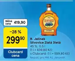 Tesco R. Jelínek Slivovice Zlatá 3letá nabídka