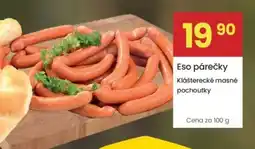 Kubík potraviny Eso párečky nabídka