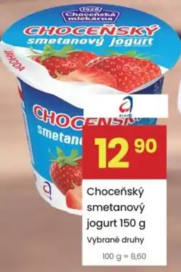 Kubík potraviny Choceňský smetanový jogurt nabídka