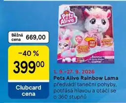 Tesco Pets Alive Rainbow Lama nabídka