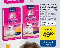 Tesco Vitakraft Liquid Snack doplňkové krmivo pro kočky nabídka