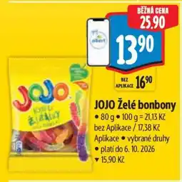 Albert JOJO Želé bonbony nabídka