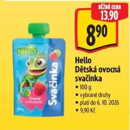 Albert Hello Dětská ovocná svačinka nabídka