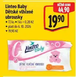 Albert Linteo Baby dětské vlhčené ubrousky nabídka