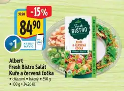 Albert Albert Fresh Bistro Salát Kuře a červená čočka nabídka