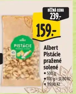 Albert Albert Pistácie pražené solené nabídka