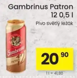 Kubík potraviny Gambrinus Patron nabídka