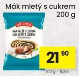 Kubík potraviny Dr. Ensa mák mletý s cukrem nabídka