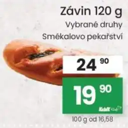 Kubík potraviny Smékalovo pekařství Závin nabídka