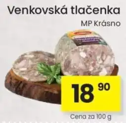 Kubík potraviny MP Krásno venkovská tlačenka nabídka