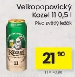 Kubík potraviny Velkopopovický Kozel 11 nabídka