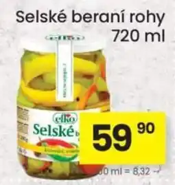 Kubík potraviny Elko selské beraní rohy nabídka