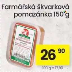 Kubík potraviny Farmářská škvarková pomazánka nabídka
