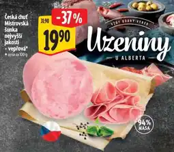 Albert Česká chuť Mistrovská šunka nejvyšší jakosti - vepřová nabídka