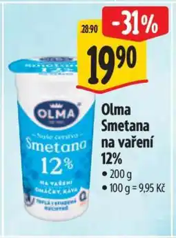 Albert Olma smetana na vaření 12% nabídka