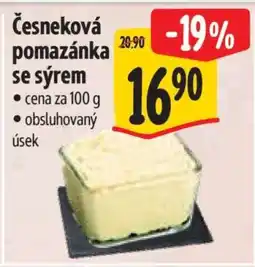 Albert Česneková pomazánka se sýrem nabídka