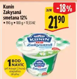 Albert Kunín Zakysaná smetana 12 nabídka
