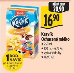 Albert Kravík ochucené mléko nabídka