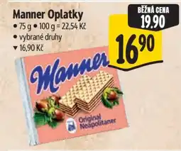 Albert Manner oplatky nabídka